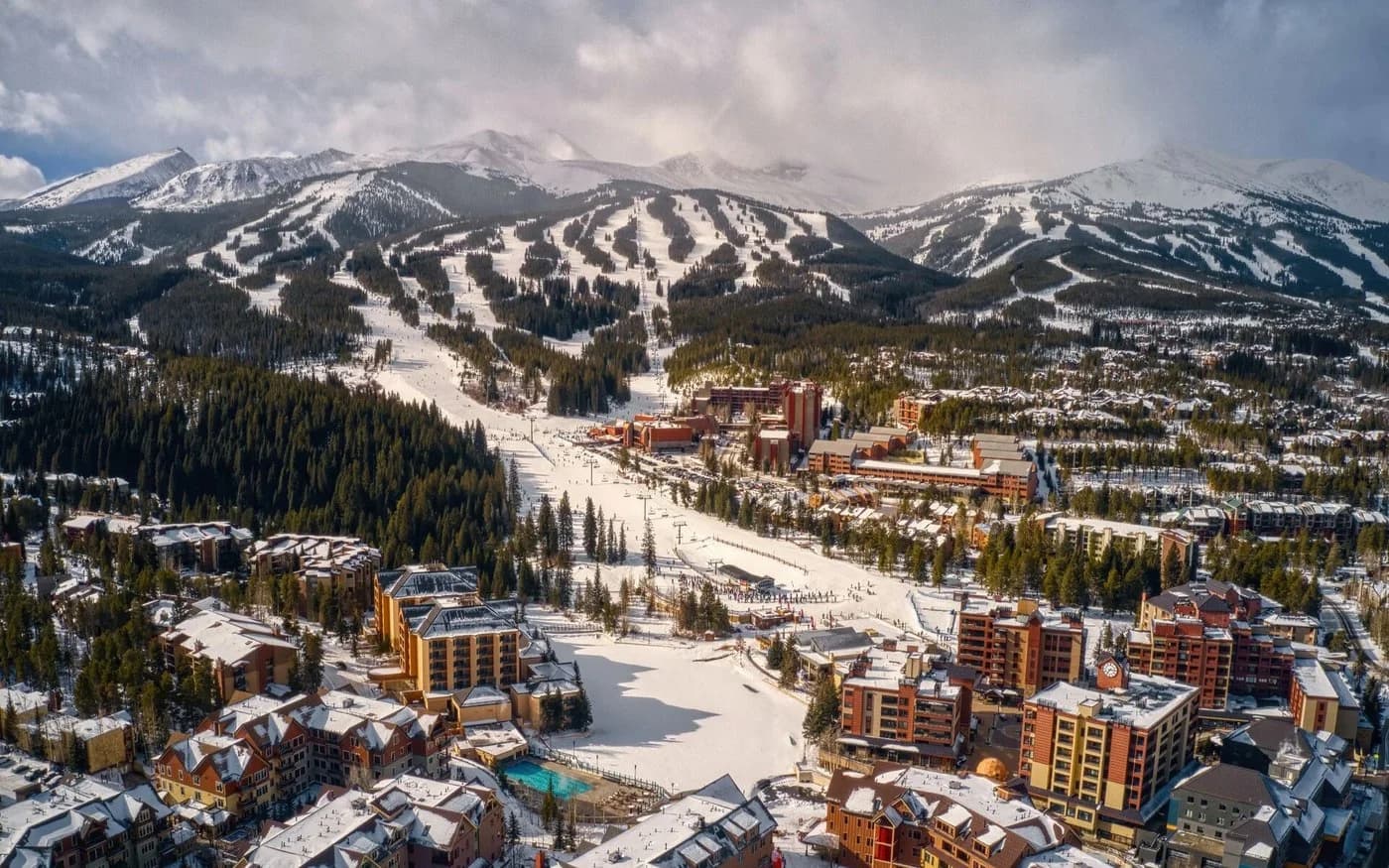 Breckenridge, Colorado, beneath the mountain peaks